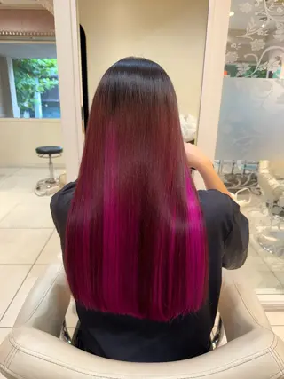 ロング カラー 縮毛矯正🌀 SARAのヘアスタイル