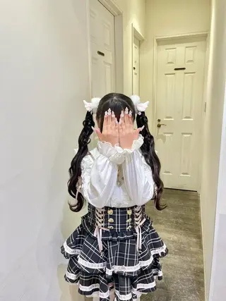 ヘアアレンジ エクステ🎀 暖色カラー🎀amiのヘアスタイル