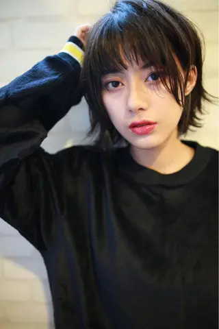 ショート カラー パーマ ヘアアレンジ メンズ キッズ ネイル マツエク・マツパ premier modelsのヘアスタイル