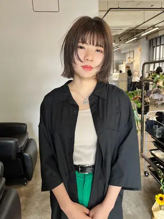 ショート くせ毛カットとパーマ /美容室難民の方是非のヘアスタイル