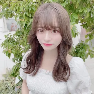 セミロング 新宿/韓国風レイヤー 髪質改善/渋谷直樹のヘアスタイル