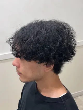 ショート パーマ メンズ クセを最大限に活かす メンズパーマ奈良大祐のヘアスタイル