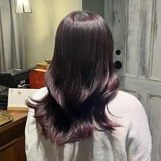 ロング カラー ヘアアレンジ saya 🧸 カット/縮毛矯正のヘアスタイル
