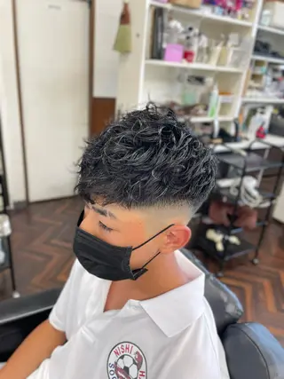 ショート パーマ メンズ Cam's豊見城店所属・無料‼︎メンズ限定 URASAKIのヘアスタイル
