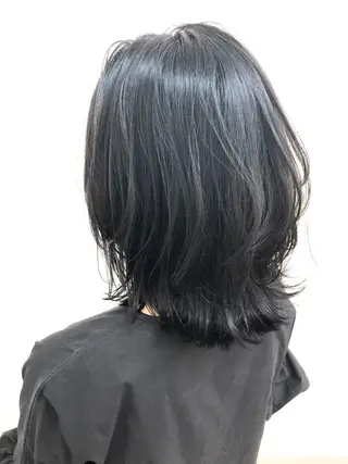 ミディアム カラー OFF YUYAのヘアスタイル