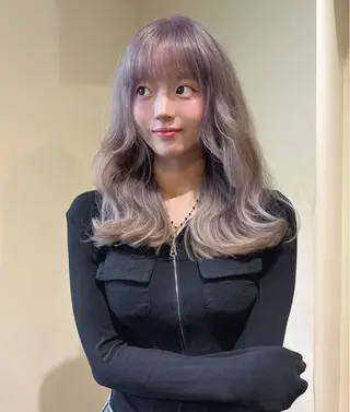 セミロング ブリーチ／韓国ヘア✨ Takeのヘアスタイル