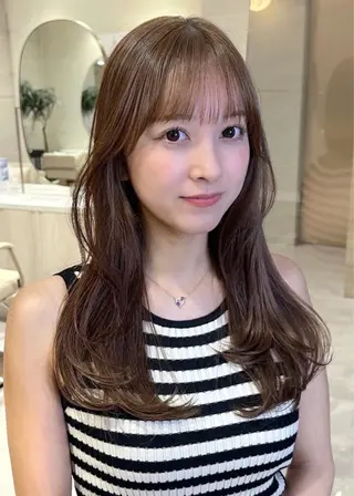 ロング 似合わせカット/ ナチュラル/チサのヘアスタイル