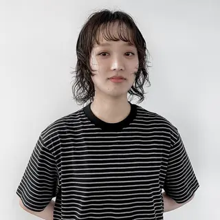 ショート 小山夕稀/ニュアンス パーマ/新城のヘアスタイル