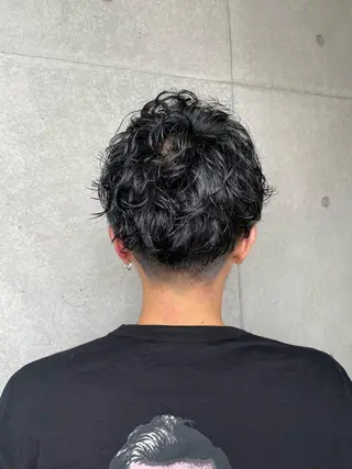 パーマ メンズ 堀田 結香のヘアスタイル