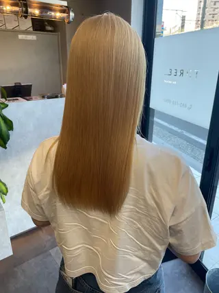 ロング 【髪質改善】 【酸性ストレート】のヘアスタイル