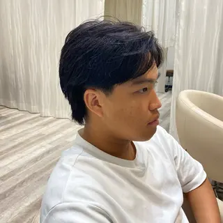 ショート カラー メンズ UNIX所属・村上翼/ハンサム ショート/パーマのヘアスタイル