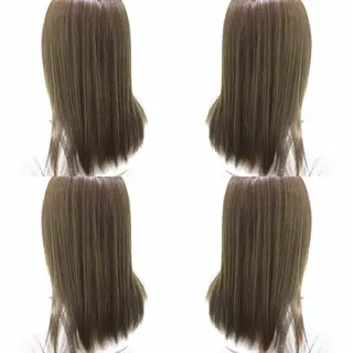 ロング カラー 金沢 広美のヘアスタイル