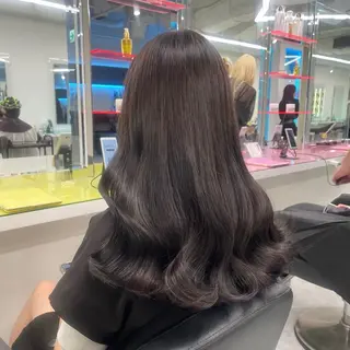 ロング カラー ヘアアレンジ Ryo横浜韓国ヘア/ 曲がる縮毛矯正特化のヘアスタイル