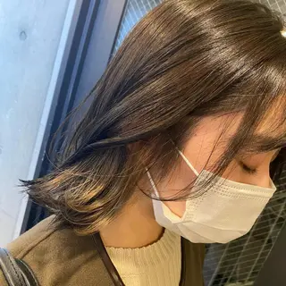 ミディアム カラー パーマ 大宮 / ボブ特化 永井竜也のヘアスタイル