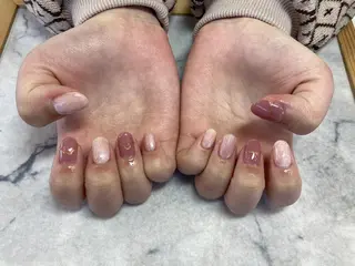 ネイル ネイルリボン 受付スタッフのネイルデザイン