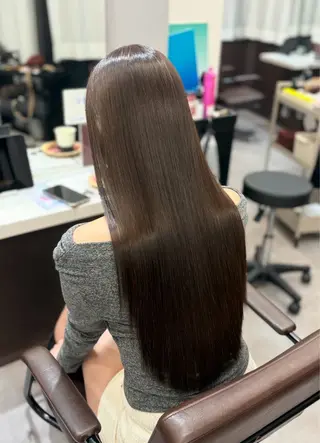 ロング カラー 韓国×髪質改善カラー 💎hinaのヘアスタイル