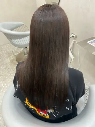 セミロング カラー 新宿/韓国ヘア 中明度カラー/かやのヘアスタイル