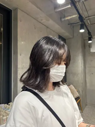 ミディアム 🍎ダブルカラー 🍎KUREA🍎のヘアスタイル