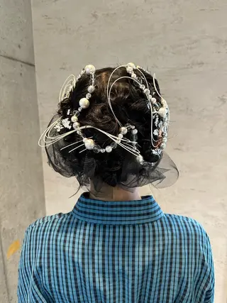 セミロング ヘアアレンジ 女性に人気♪ はやしほのかのヘアスタイル