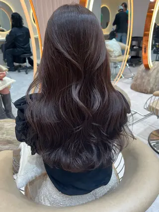 ロング カラー レイヤーカット/ 顔周り 五島巨幹のヘアスタイル