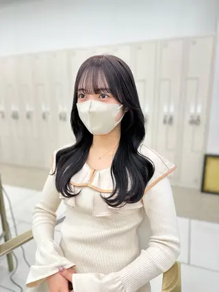 ロング カラー COA GINZA所属・マコ / ボブカット /前髪顔まわりカットのヘアスタイル