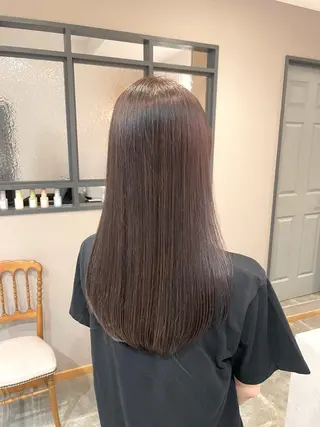 セミロング カラー 西村 れいのヘアスタイル