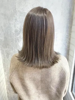 ミディアム カラー Zina福岡天神🪞 髪質改善🪞レイヤーのヘアスタイル