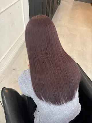 ロング カラー MaisonHALU 松浦光咲のヘアスタイル