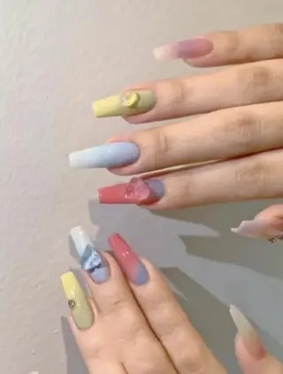 ロング Panda•z nailのネイルデザイン