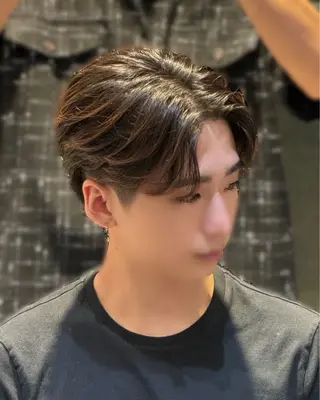 ショート パーマ メンズ YUKI🇰🇷 カルマ／ダウンパーマのヘアスタイル