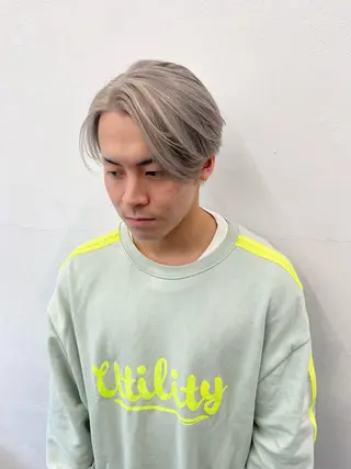 ミディアム カラー パーマ ヘアアレンジ メンズ キッズ ネイル マツエク・マツパ アイブロウ nico TOKYO 渋谷所属・ブリーチ　ハイトーン 特化🌈フジタハルキのヘアスタイル