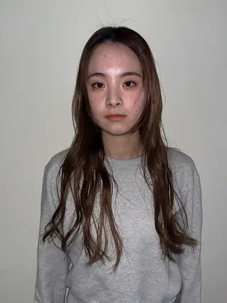 ロング Nu:v所属・moe/ 透明感カラー/恵比寿のヘアスタイル