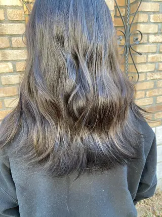 セミロング カラー パーマ ヘアアレンジ メンズ お任せヘア☘️☘️ 及川渚のヘアスタイル