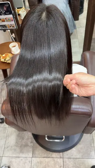 ロング 髪質改善　SHEER.銀座所属・銀座　髪質改善 ハシモトリュウタのヘアスタイル