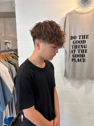 パーマ メンズ 川端 隼平のヘアスタイル