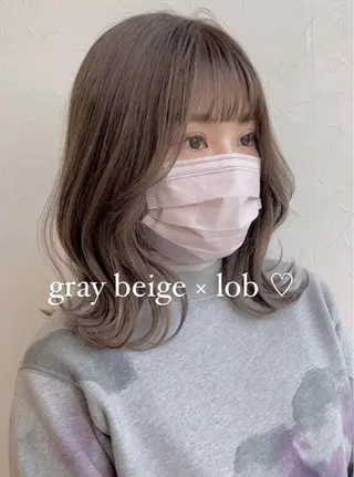 ミディアム カラー nakahara madokaのヘアスタイル