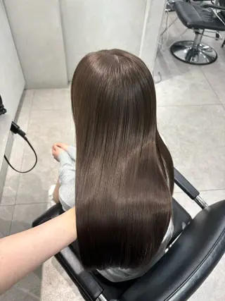 セミロング emi 韓国ワンホンヘアのヘアスタイル