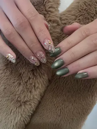 ネイル 金 柚嬉のネイルデザイン