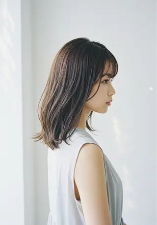 ミディアム 💛🤍U too e’s 鎌倉🧸のヘアスタイル