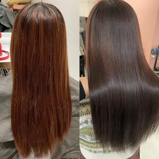 ロング カラー ヘアアレンジ 内田 志乃のヘアスタイル