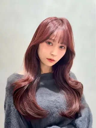 ロング カラー 高槻No.1🇰🇷 韓国ヘア　橋口陽太のヘアスタイル