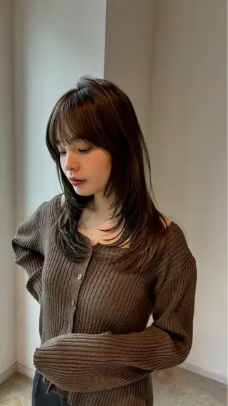 ロング カラーモデル🎨✨ 長與夕夏のヘアスタイル