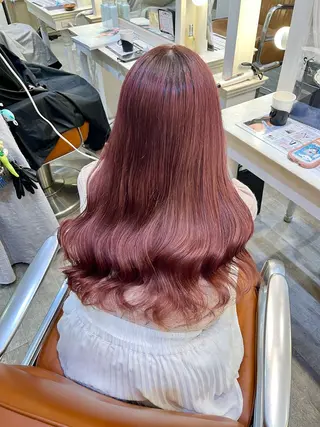 カラー エクステ🎀 暖色カラー🎀amiのヘアスタイル