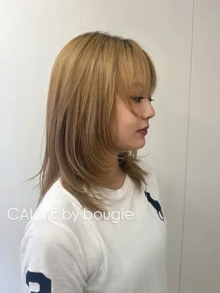 セミロング CALME by bougie ENAのヘアスタイル