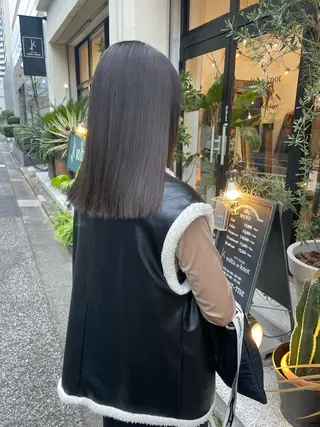 ミディアム 透明感カラー 🦋AYAのヘアスタイル