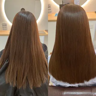 ロング カラー ヘアアレンジ キッズ 横浜関内髪質改善 re:Magoのヘアスタイル