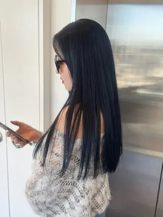 ロング カラー ヘアアレンジ SALOWIN原宿ash店所属・憧れの艶ハイトーンへ 🌙サイダサキのヘアスタイル