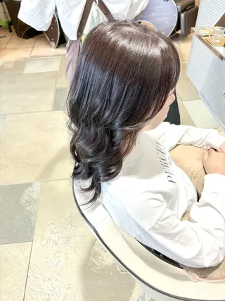 セミロング カラー 透明感カラー/ くびれヘア/ユウユのヘアスタイル