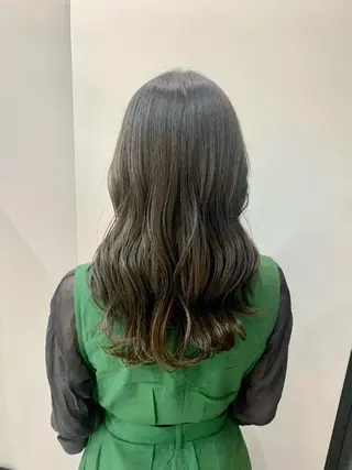 ロング カラー 🌷ラベンダーピンク 顔まわり🌷ねいろのヘアスタイル