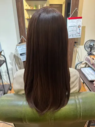 セミロング カラー なぎさ/ﾏﾂﾊﾟ ｽﾄﾚｰﾄ/ｶﾗｰのヘアスタイル